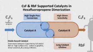 Cesium Fluoride (CsF) & Rubidium Fluoride (RbF) Supported Catalysts for Hexafluoropropene Dimerization (HFPD) in Fluorochemical Manufacturing