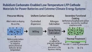 Rubidium Carbonate–Enabled Low-Temperature LFP Cathode Materials for Power Batteries and Extreme-Climate Energy Systems