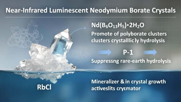 Rubidium Chloride (RbCl) for Near-Infrared Luminescent Neodymium Borate Crystals in Photonics