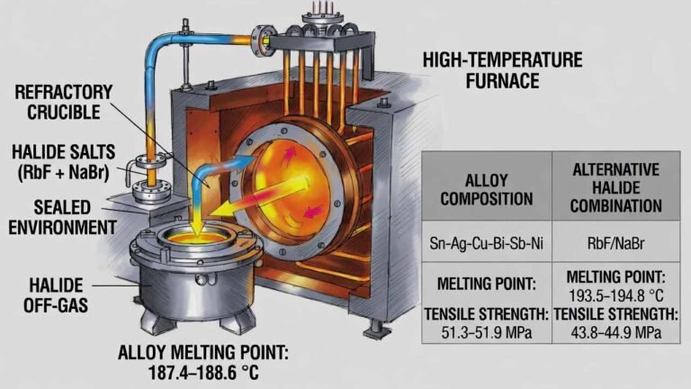 Rubidium Fluoride (RbF)–Assisted Lead-Free Sn-Ag-Cu-Bi-Sb-Ni Solder Alloy Preparation for Electronics Joining