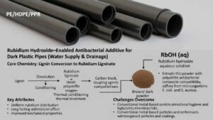 Rubidium Hydroxide–Enabled Antibacterial Additive for Dark Plastic Pipes (Water Supply & Drainage)